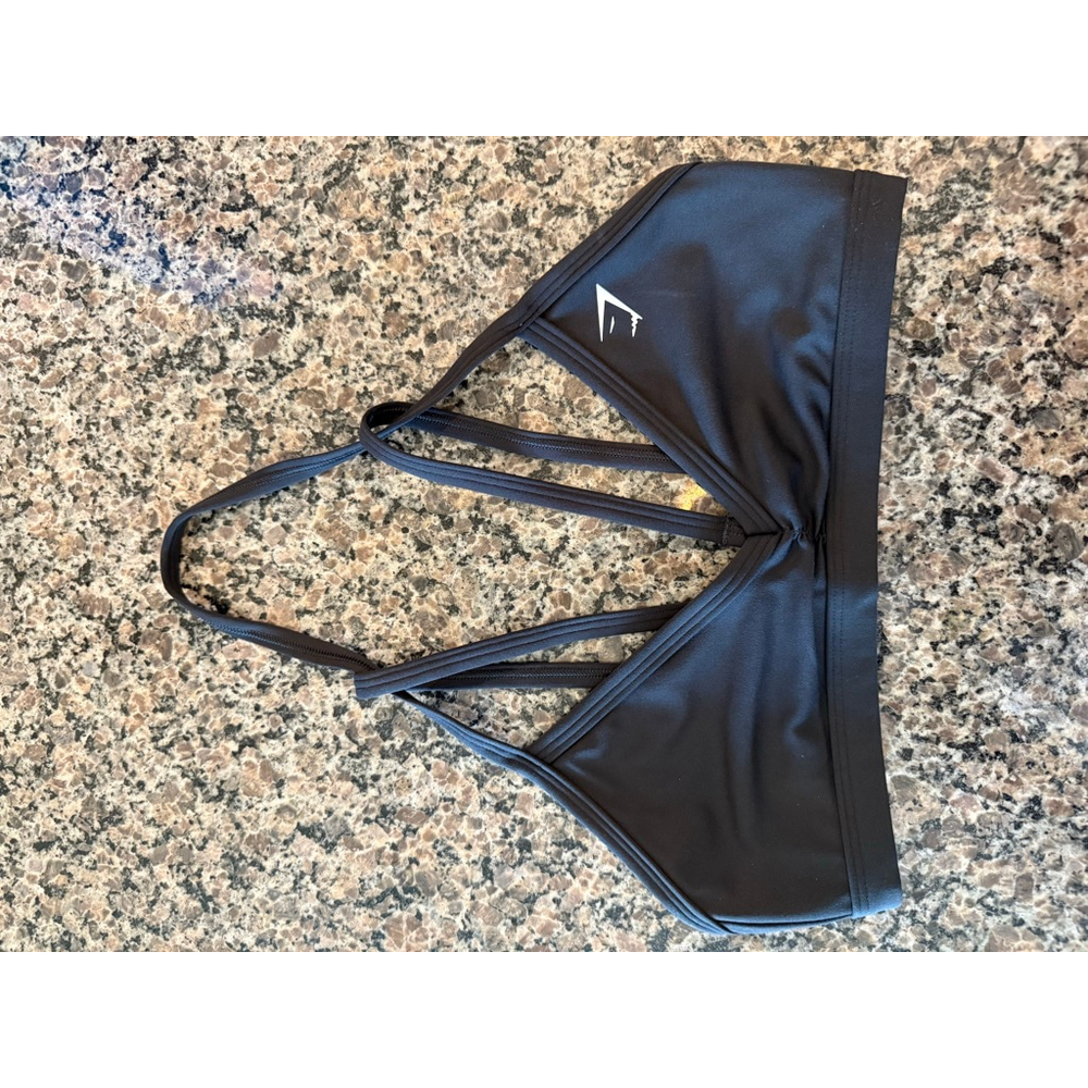 Women's Gymshark Black Minimal Sports Bra S